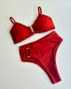 Bandeau Bikini Push Up Women Swimsuits 2025 Sexy Female Swimwear Brazilian Bikini Set Thong Biquini Swim Suits Solid Beachwear
