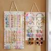 Large Capacity Hair Bows Organizer Wall Headband Holder Hair Clip Storage Hanger Jewelry and accessory storage hanging bag