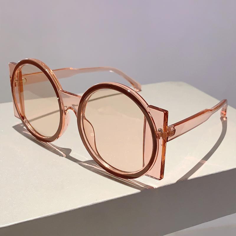 Fashion Irregular Gradient Shades Women Ins Brand Design Sunglasses Multi Color Decor Outdoor Sun Glasses for Ladies