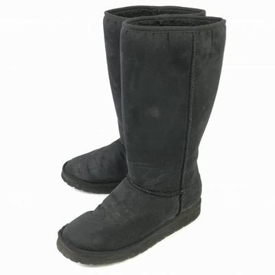 VANS Winter Warm Long Boots Women’s 25.0 Black Suede(USED)