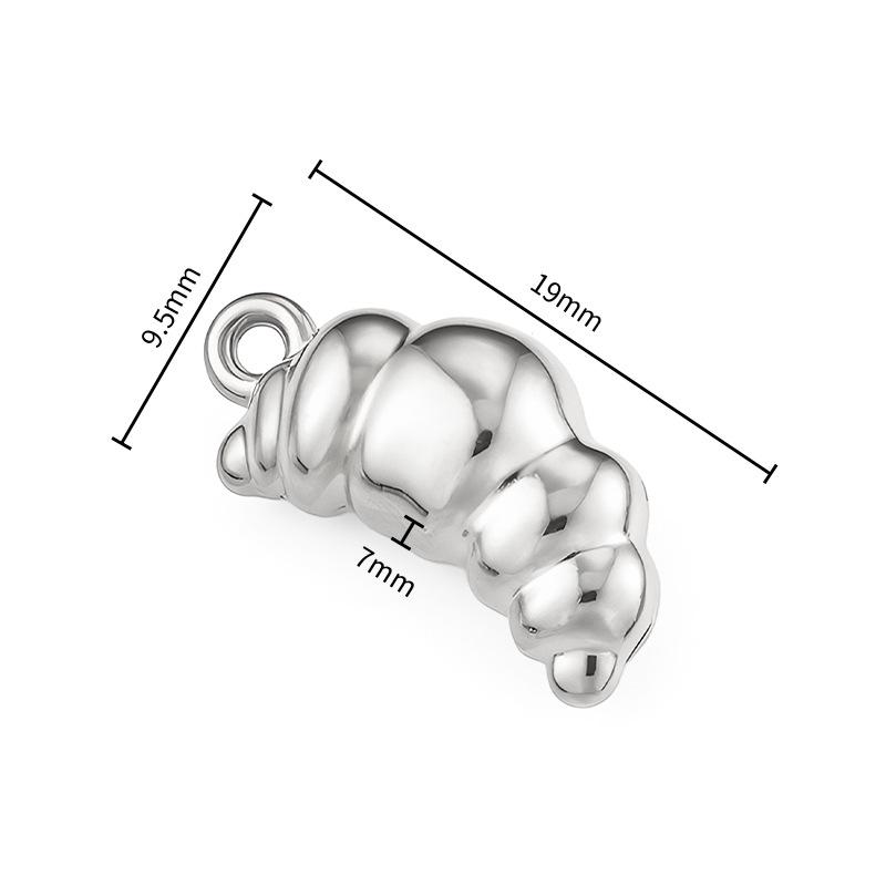 Simple Stainless Steel Christmas Tree Teapot 3D Charm Pendant for DIY Earrings & Necklaces - Titanium Steel Handcrafted Jewelry Accessory.