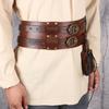 Embossed Viking Renaissance Belt Vintage Leather Medieval Waistband Retro Celtic Belt  Photo Pros
