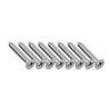 ABWR-10Pcs Square Swivel Pad Eye Rotatable Ceiling Hook Wall Mounted Hook Stainless Steel Eye Pad Plate(With Screws)