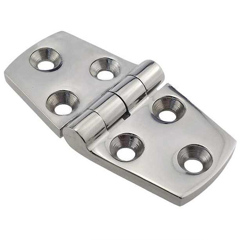 316 Stainless Steel Symmetrical Folding Door Hatch Hinge, Six-Hole, 38x76mm, Marine Hardware Accessory