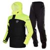 Heavy-Duty Waterproof Motorcycle Rain Suit Men - Oxford Fabric Full-Body Raincoat Pants Set With PU Coating