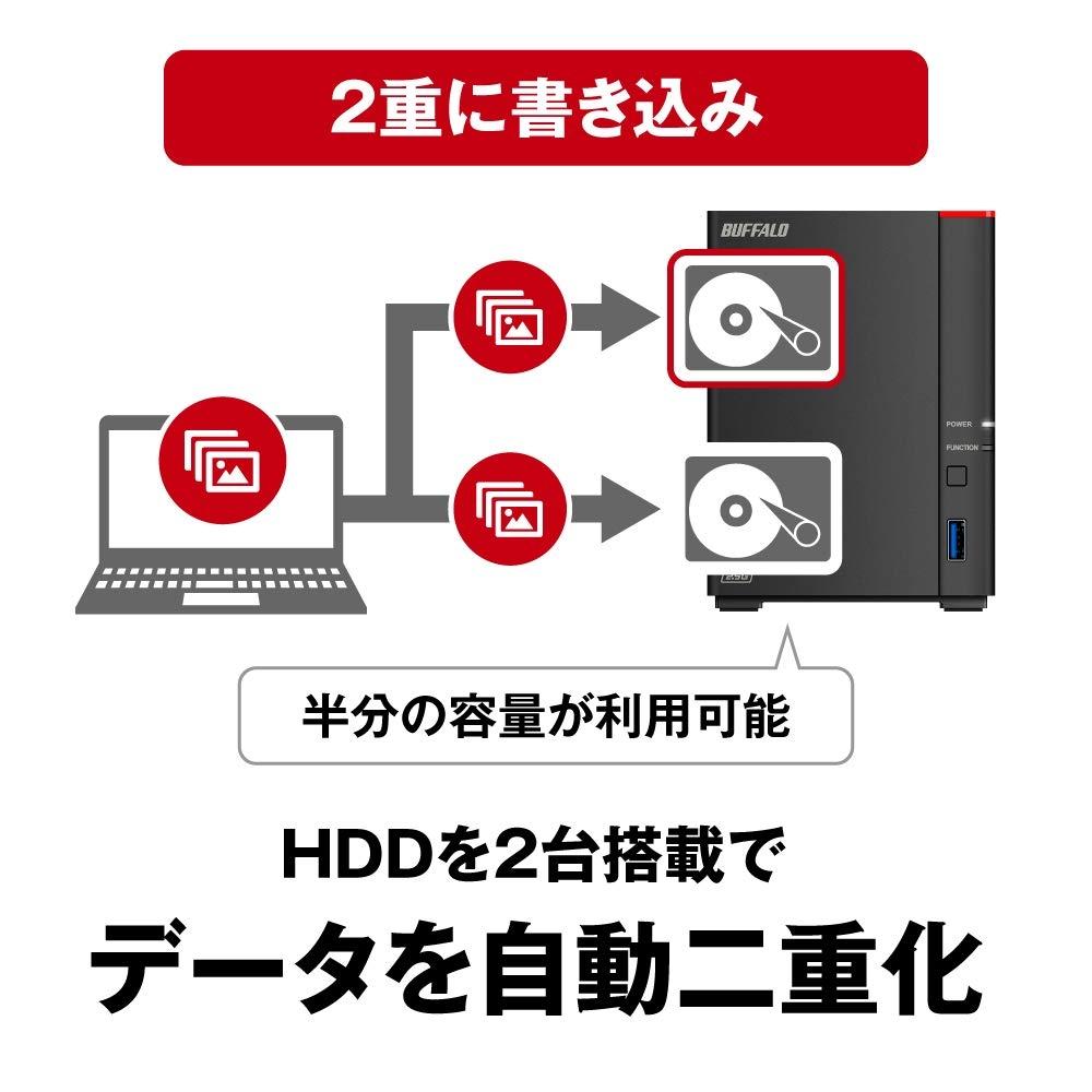 BUFFALO Link Station LS720DN Network HDD 2 Bay 8TB LS720D0802N
