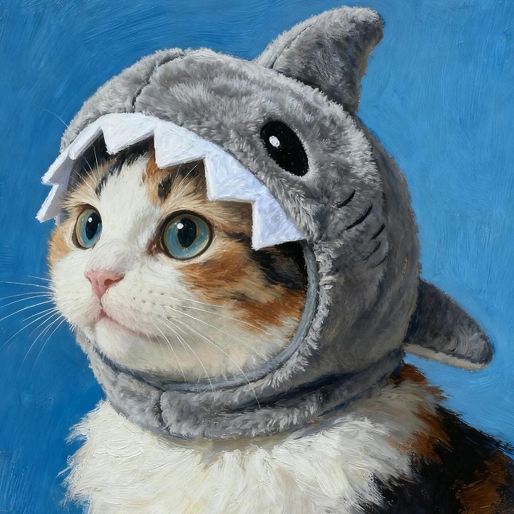 Žraločí klobouk pro kočky, Nastavitelný měkký kostým pro kotě na párty, Roztomilý doplněk pro kočičí fotografování a cosplay, Teplý vtipný obleček