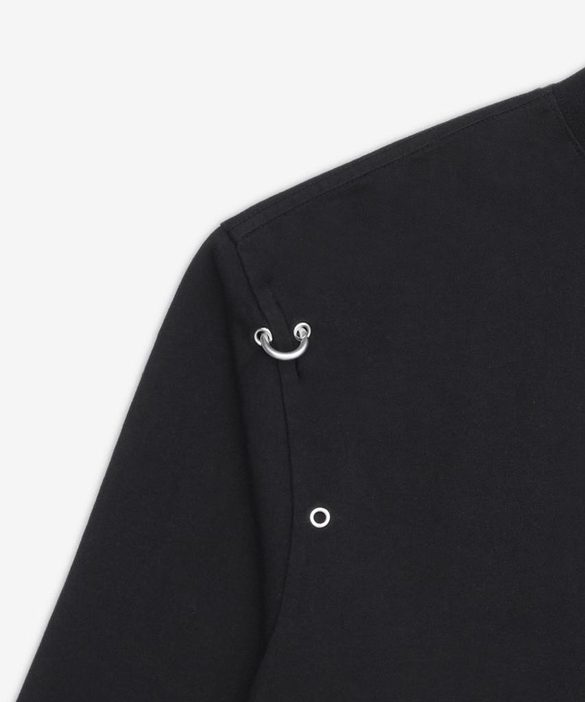 Weldeon Rose & Piercing Long Sleeve T-Shirt - Black / Wdtt026745Ubk