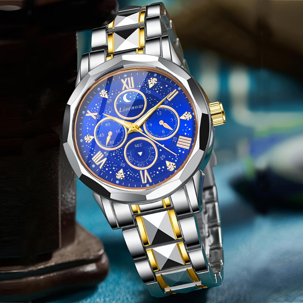 Fashion Men Clock Sports Man Wristwatch Stainless Steel Men's Quartz Watches
