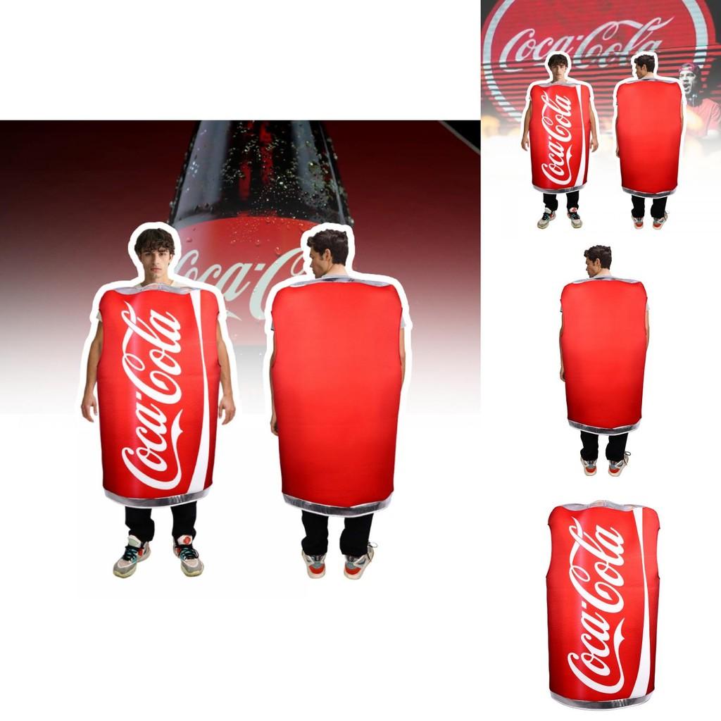 תחפושת קוספליי קוקה קולה ייחודית לכיף לליל כל הקדושים אידיאלית להופעות במה ומסיבות