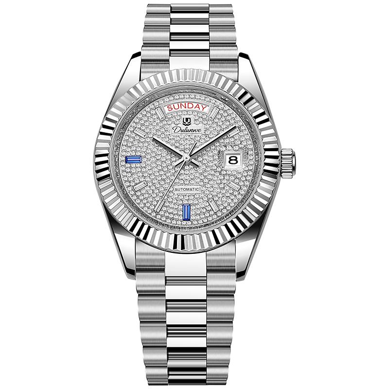 Luxury Original Automatic Mechanical Men's Watch Luminous Waterproof Week Date Wristwatch Stainless Steel Men Watches