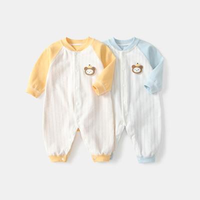 Tuta in Puro Cotone a Manica Lunga per Neonato per Primavera e Autunno