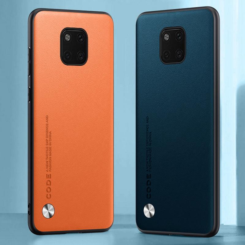 Luxuriöse PU-Lederhülle für Huawei Mate 20 Pro Rückseite Matte Silikon Schutz Handyhülle für Huawei Mate 20 20X Mate20 Pro