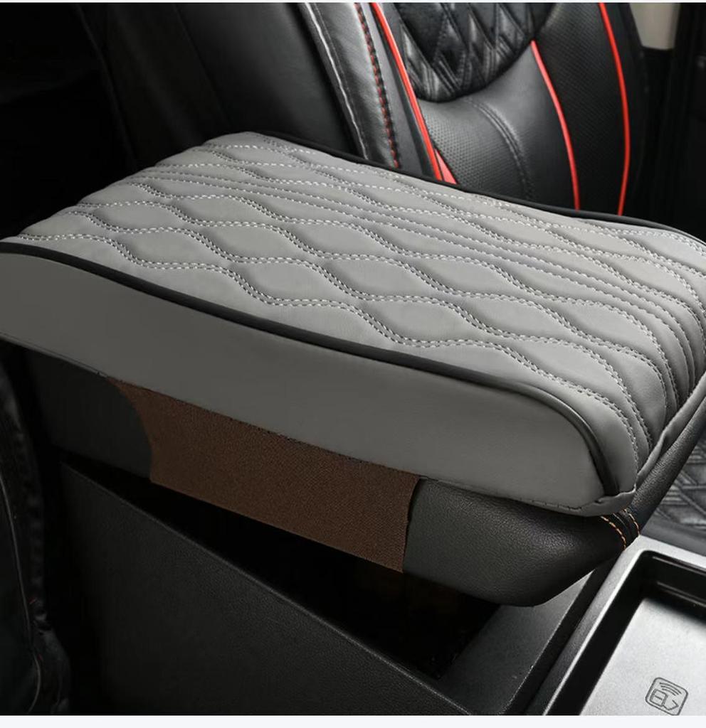 Universal Memory Foam Leather Car Armrest Pad - Heightening Central Cover Pillow