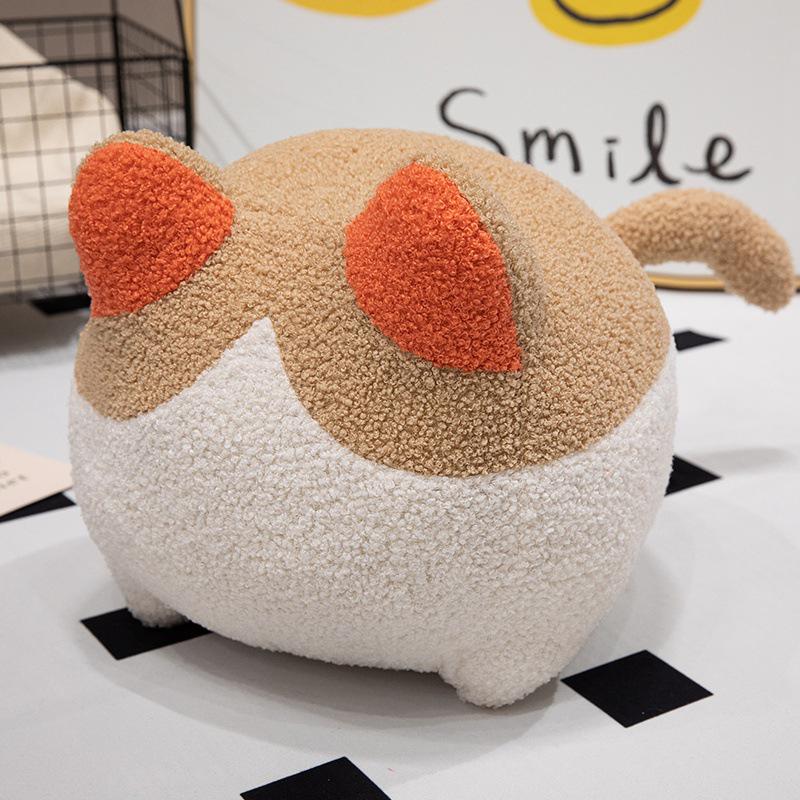 

Минималистичная плюшевая игрушка-кошка в горошек - Милый котенок, подушка для дивана и спинки, кукла для подарка на день рождения 20x35cm (0.4kg)