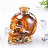 Karafka na whiskey ve tvaru lebky, 3D skleněná láhev na alkohol se zátkou, Novinkový dávkovač vína pro domácí bar, Jedinečný gotický dárek pro muže