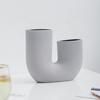 Hot Selling Creative U Shaped Gift Flower Vases Porcelain Decor Vase for Wedding