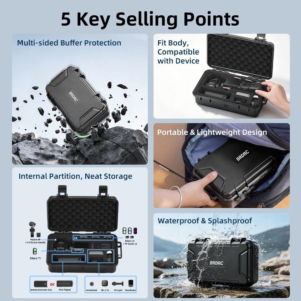 Portable Hard Carrying Case Protective Travel Box for DJI Osmo Pocket 4P Camera Accessories