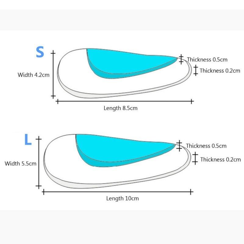 Kids Gel Orthotic Orthopedic Insoles for Children Shoes Flatfoot Corrector Arch Support Orthotic Pad