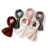 Women's 100% Pure Cashmere Scarf - Hollow Knit Solid Color, Warm & Versatile Neck Warmer
