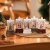 Christmas Water-filled Luminous Candle Lights, Night Lights, Wind Lantern Ornaments, Santa Claus Gifts, Christmas Tree Decorations