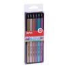 Set of 6 Assorted Fluorescent Color Pencils