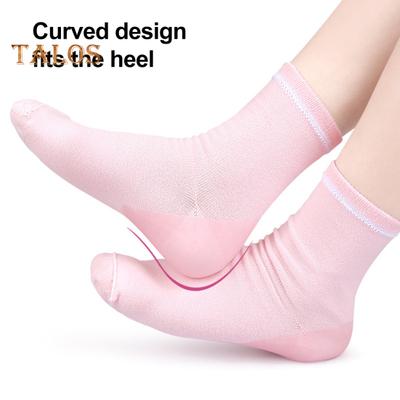 Calcetines hidratantes con gel para el tratamiento de los pies, calcetines de silicona para mujer, calcetines de pedicura para spa de pies, para el cuidado de los talones secos y agrietados