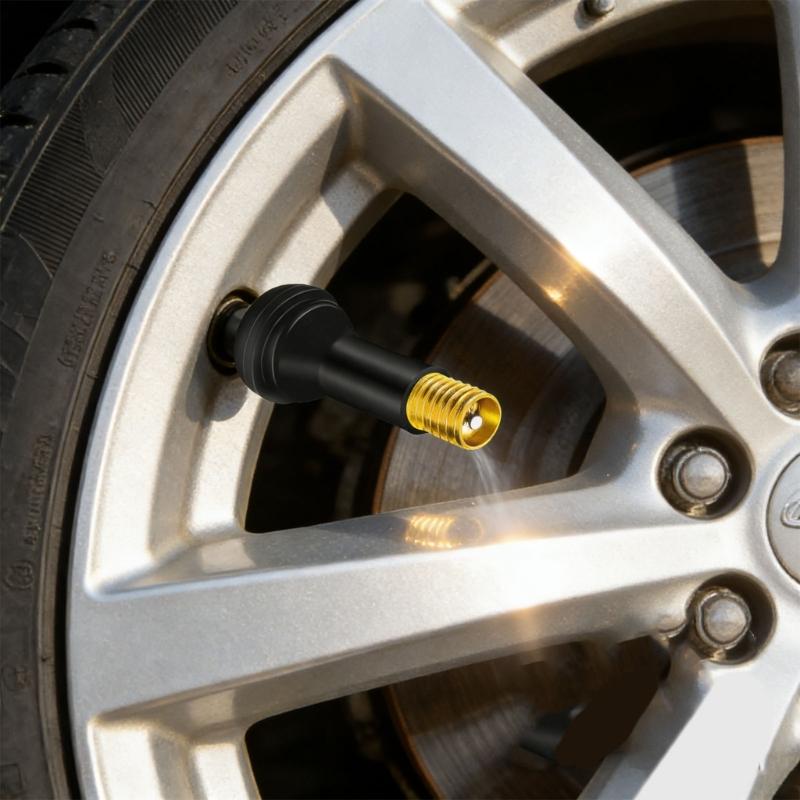 52/150Pcs Universal Copper Tire Valves Stems with Spring Clip Design Tubeless Valves Stems for Various Vehicles