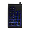 19 key 3 Color USB Numeric Keypad Mechanical Touch Feeling 10 Million Clicks Number Pad