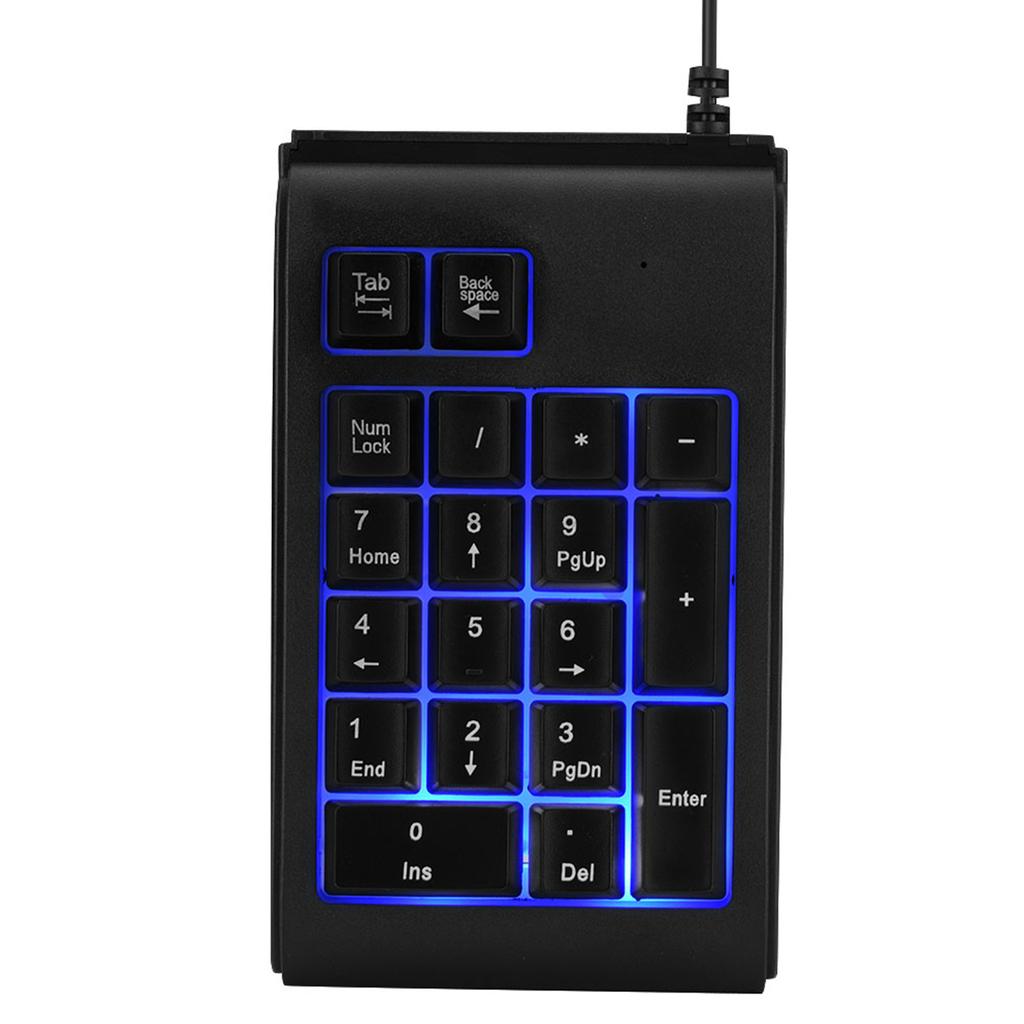 19 key 3 Color USB Numeric Keypad Mechanical Touch Feeling 10 Million Clicks Number Pad
