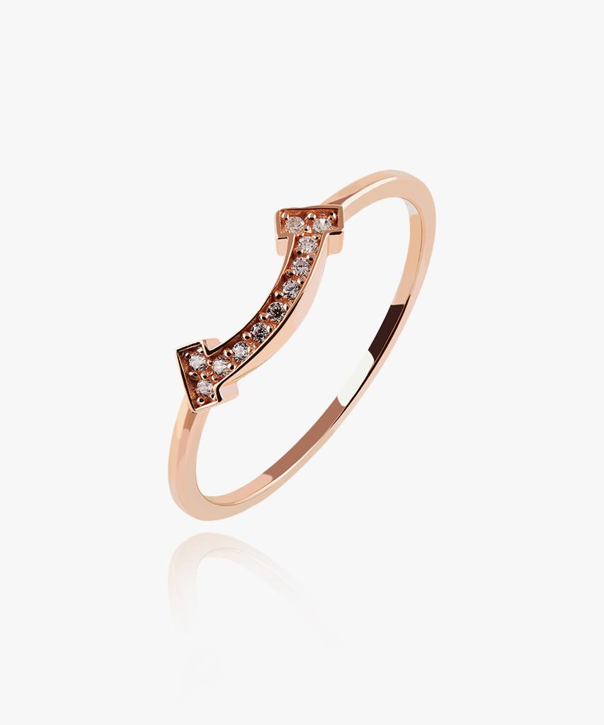 Helene Jewelry 14K 18K Cielo Cubic Stick Miss Ring Gold Ring