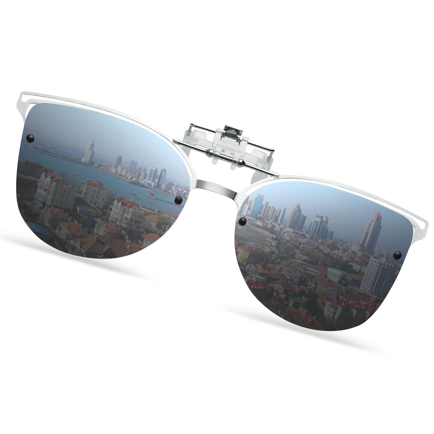 

KANGYONG Clip-on Sunglasses, Polarized, Flip-Up Design, Perfect for Driving, Fishing, Outdoor Activities, Cycling, and Motorcycles, Over Glasses