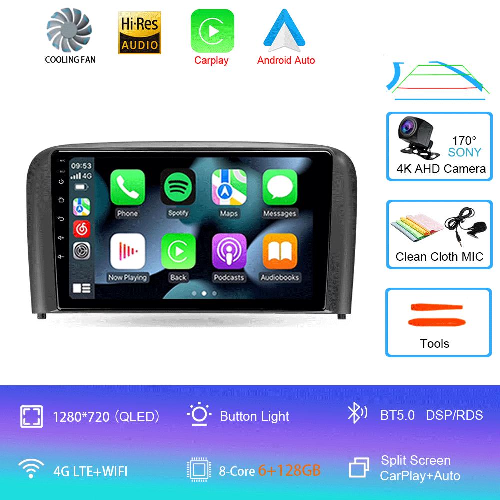 Car Radio Android 14For Volvo S80 1998 1999 2000 2001 2002 2003 2004 2005 2006 Navigation GPS Multimedia Player Stereo Carplay