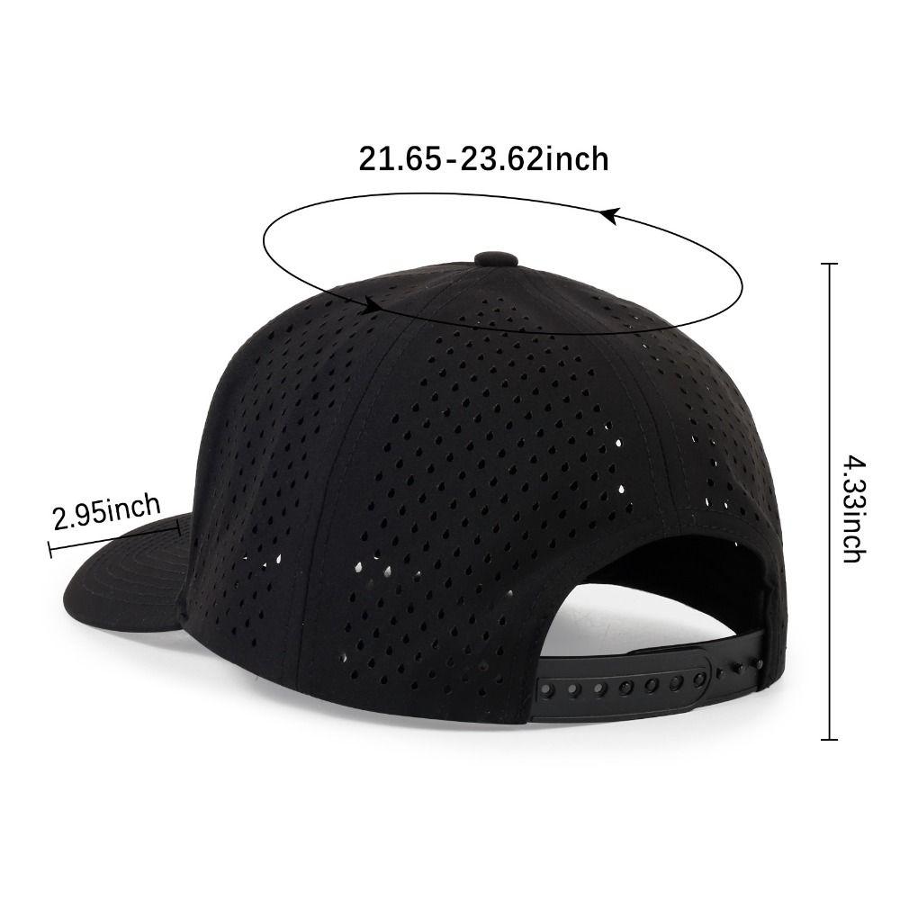 New Design Quick Drying Baseball Cap Lightweight Breathable Sports Hat Water-Resistant Polyester Outdoor Hat