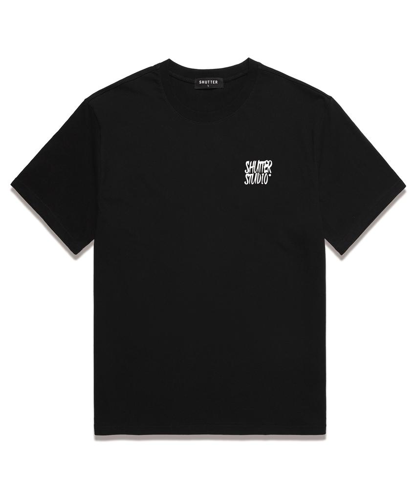 SHIRTER Glory St. Short Sleeve T-Shirt (Srts206) Black_White