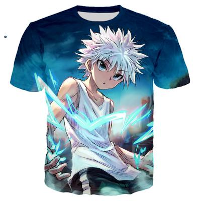 3D tisk Anime Tričko Killua Hunter X Hunter Hip Hop Tričko Muži Ženy Móda Streetwear Tričko Harajuku Běžné Topy