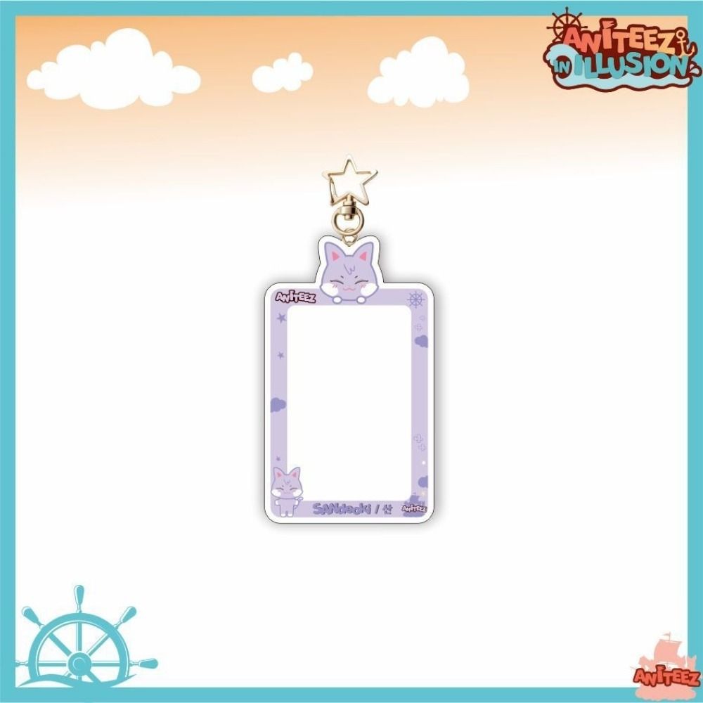 Portachiavi in acrilico con custodia per foto kawaii, nuovo ciondolo per borsa da auto, accessori