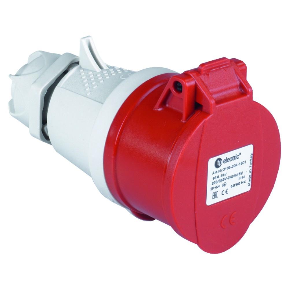 Portable Power Socket Cee 5P 32A 400V Ip44 Industrial