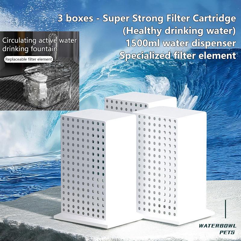 Smart Cat Water Fountain Activated Carbon Sponges Filter Box Pet Drinking Device Filters Replacement