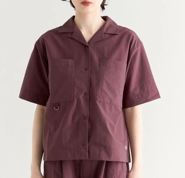 Dot Air Comfy Short Sleeve Shirt for Women DOT AIR COMFY SHIRT W [NANGA] S/S (WL, PLUM)