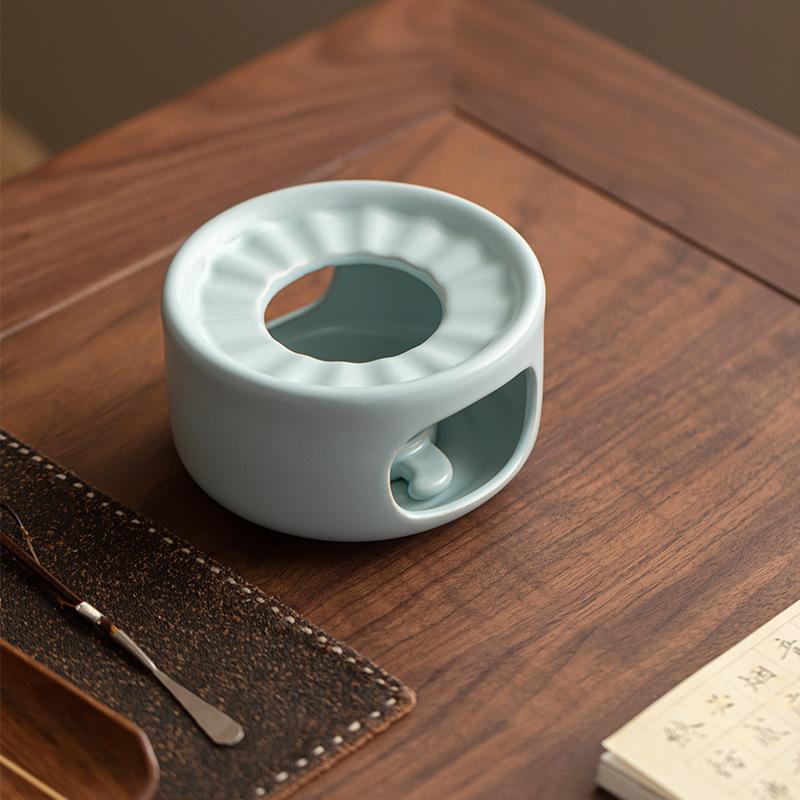 Ru Kiln Tianqing Warm Tea Stove Candle Heating Base Tea Stove Teapot Thermal Insulation Base Tea Ceremony Accessories Tea Set Tea Set