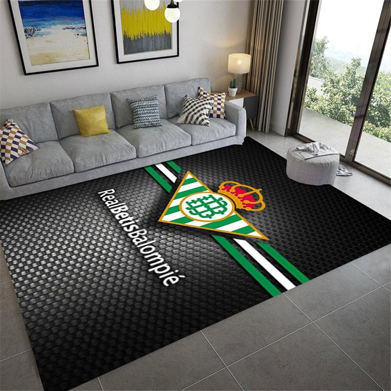 Nuovo Tappeto Real Betis 2025 per Soggiorno Camera da Letto Casa Decorazione Divano, Tappetino Antiscivolo per Giochi Bambini
