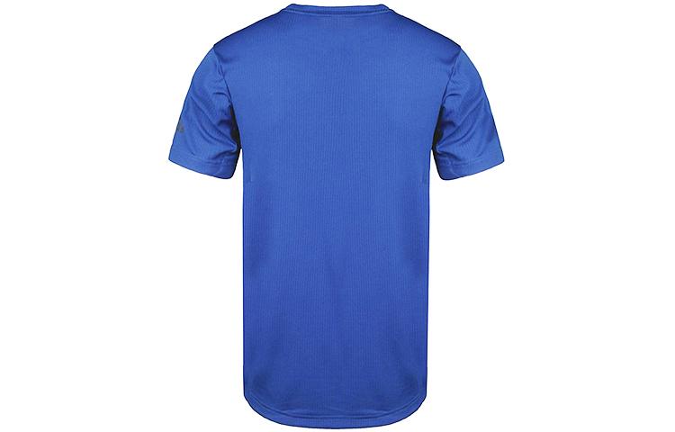 Adidas T Shirts Men's Blue Crew Neck Moderate Straight Fit CE0814
