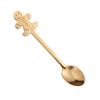 Christmas Gold Cartoon Coffee & Dessert Spoon Fork Set – Stainless Steel Pendant Gift Box