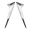 For Mazda CX-30 CX30     ABS Chrome Rear Tail Window Spoiler Triangle Molding Cover Trim Sticker Car Accessories