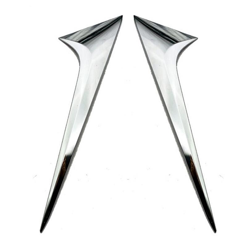 For Mazda CX-30 CX30     ABS Chrome Rear Tail Window Spoiler Triangle Molding Cover Trim Sticker Car Accessories