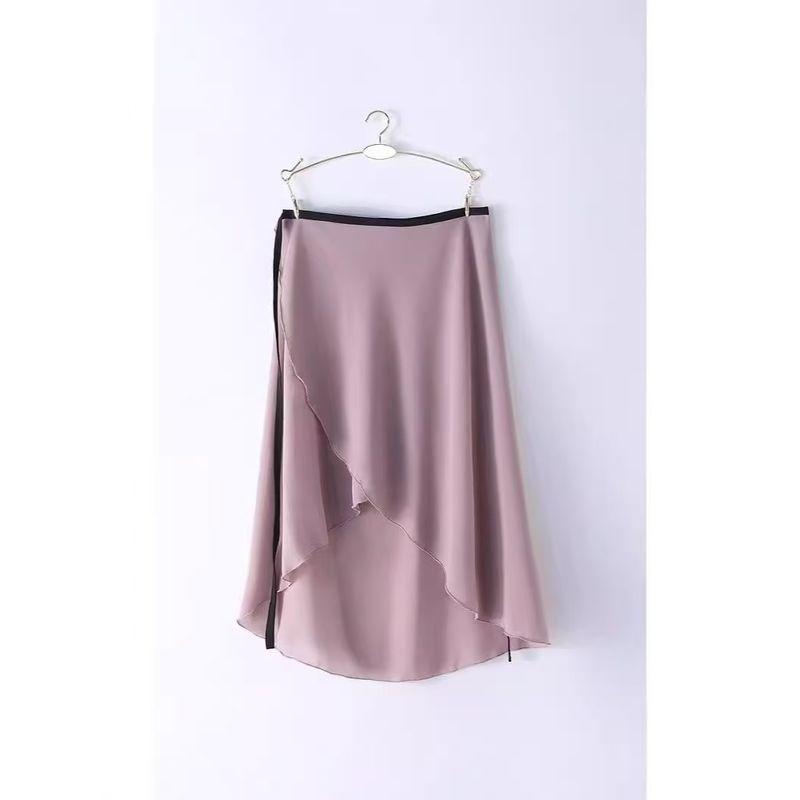 

Classical Dance Gauze Skirt One-Piece Skirt Mesh Quick-Drying Breathable Practice Dance Skirt Skirt Yoga Fitness Ballet Skirt Purple One size