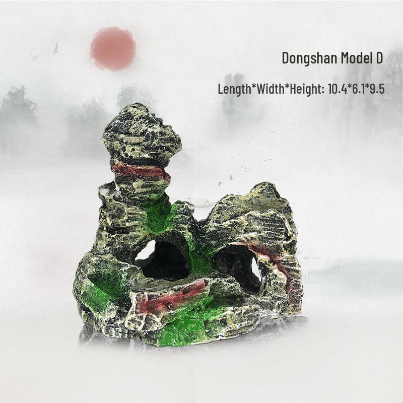 Popular Mountain Rock Fish Tank Decoration: Artificial Resin Craft for Aquarium Landscape