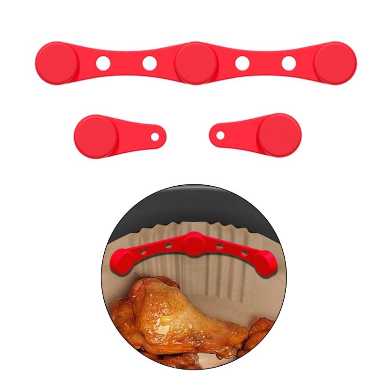 2 Set Air Fryers Silicone Magnetic Buckle for Securing Paper and Preventing Burns in High Temperature Environments