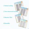 1PACK/6 Rows of Glue-free Thick Comic Eyelashes, Photogenic Segmented Sunflower Loli False Eyelashes